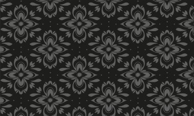 Zarif dekoratif çiçek desenli vektör tasarımı. Arkaplan, doku, kumaş, ambalaj, tekstil, giysi, baskı veya diğerleri için uygun renkli çiçek deseni.