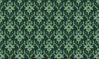 Zarif dekoratif çiçek desenli vektör tasarımı. Arkaplan, doku, kumaş, ambalaj, tekstil, giysi, baskı veya diğerleri için uygun renkli çiçek deseni.