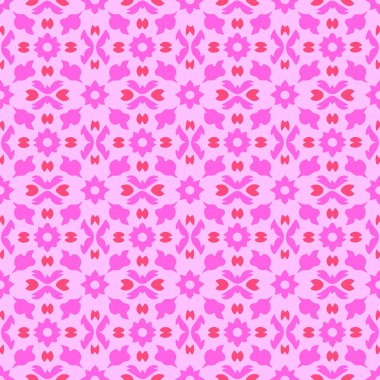 Zarif dekoratif çiçek desenli vektör tasarımı. Arkaplan, doku, kumaş, ambalaj, tekstil, giysi, baskı veya diğerleri için uygun renkli çiçek deseni.