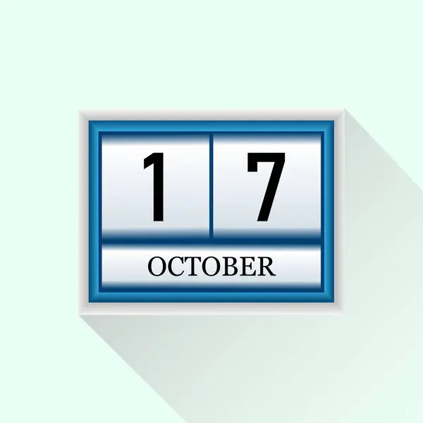 Ekim yassı takvim simgesi taşıyıcısı. Tarih ve ay.