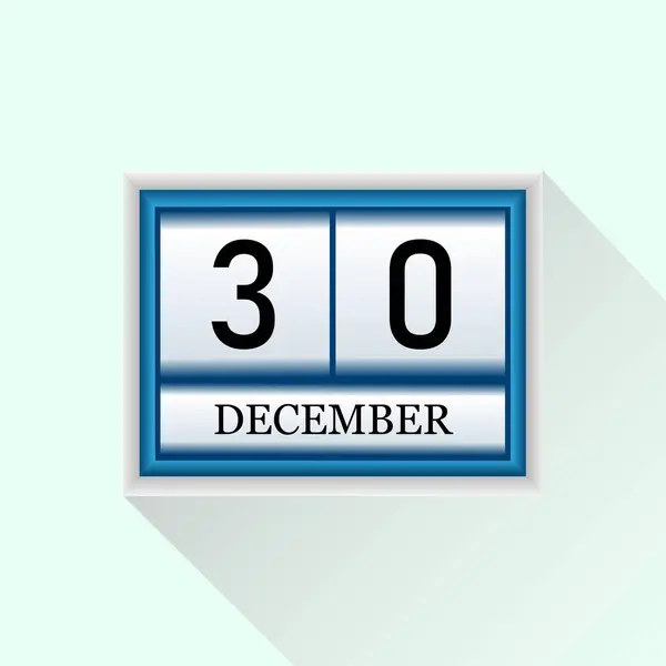 Aralık Vektörü düz günlük takvim simgesi. Tarih ve ay.