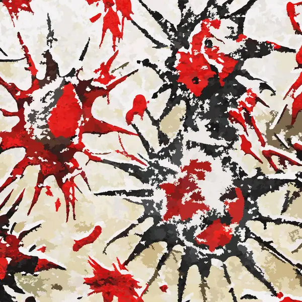 Renkli mürekkep, grunge arkaplanına sıçradı