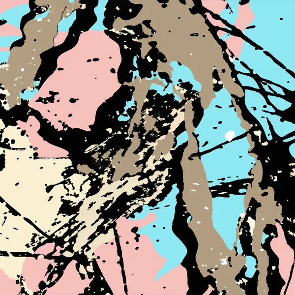 Renkli mürekkep, grunge arkaplanına sıçradı