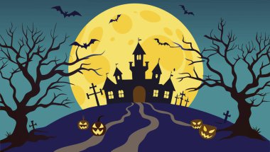 Cadılar Bayramı arka plan çizimi