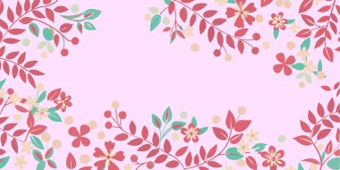 elle çizilmiş çiçek arka plan