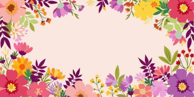 elle çizilmiş çiçek arka plan