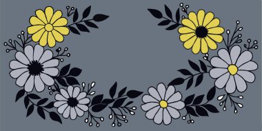 elle çizilmiş çiçek arka plan