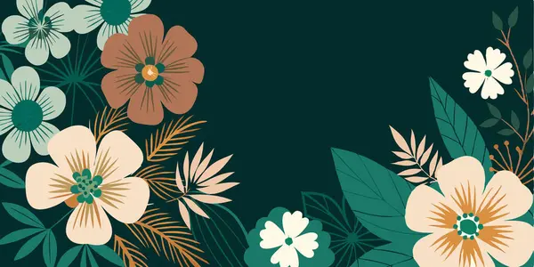 elle çizilmiş çiçek arka plan