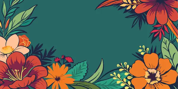 elle çizilmiş çiçek arka plan