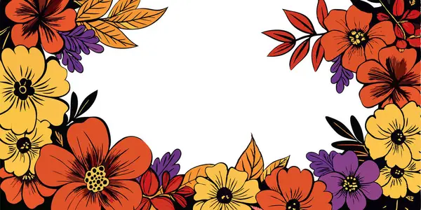 elle çizilmiş çiçek arka plan