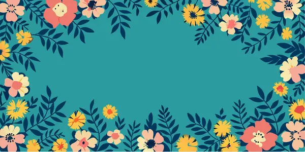 elle çizilmiş çiçek arka plan