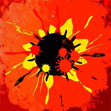 soyut grunge sunburst arka plan