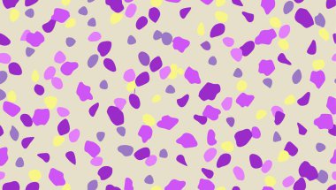 Elle boyanmış tek renkli terrazzo desenli tasarım.