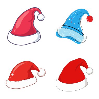 Noel Baba şapkaları.