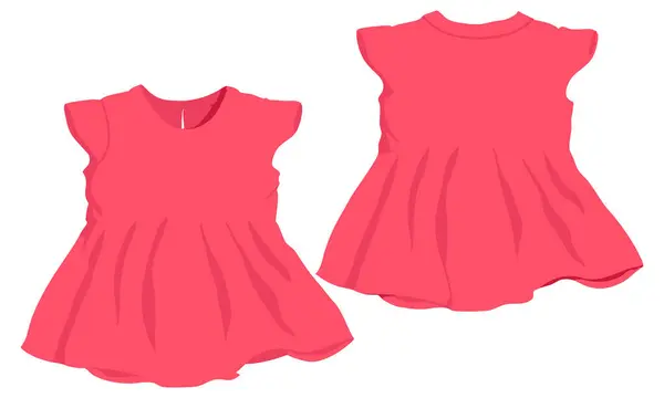 Bebek kızlar önden ve arkadan görünüm tasarlarlar.