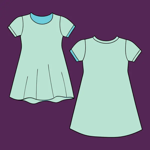 Bebek kızlar önden ve arkadan görünüm tasarlarlar.