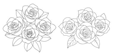 El çizimi gül çizimi