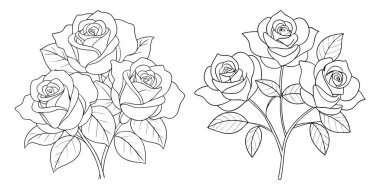 El çizimi gül çizimi