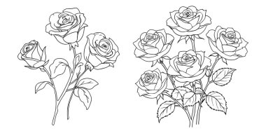 El çizimi gül çizimi