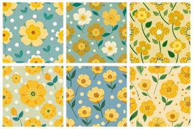 Renkli Çiçek Deseni Ayarlandı