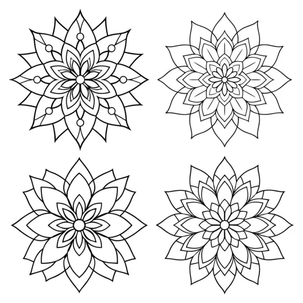 El yapımı dekoratif mandala koleksiyonu