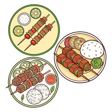 El yapımı yemek koleksiyonu.