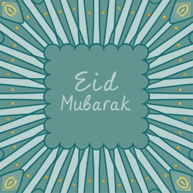 Bayram Dekorasyonlu Mübarek Kart