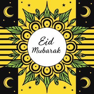 Bayram Dekorasyonlu Mübarek Kart