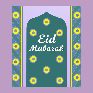 Bayram Dekorasyonlu Mübarek Kart
