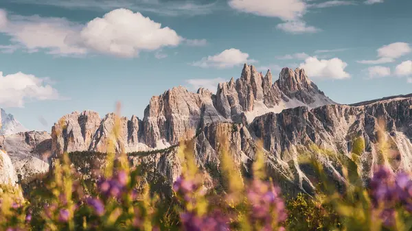 stock image beautiful dolomites mountains in south tyrol