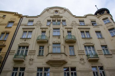 Prag şehrinde Bohem mimarisi