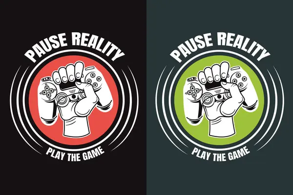 stock vector Pause Reality Play The Game, Gamer Boy Shirt, Funny Gamer Tee, Gamer Gifts, Gifts for Boy, Gaming Gifts for Dad