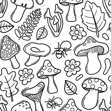 Orman Mantarı the 124; pürüzsüz tekrar deseni