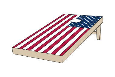 Amerikan mısır deliği taşıyıcısı, ABD bayrağı mısır deliği tahtası