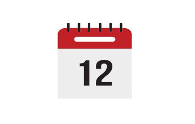 Web siteleri ve grafik kaynakları için takvim düz simgesi. Önemli bir randevu. Takvimin belirli bir gün içindeki vektör illüstrasyonu