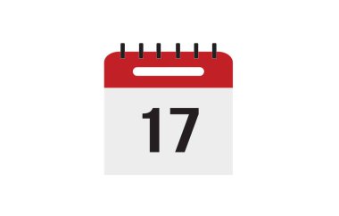 Web siteleri ve grafik kaynakları için takvim düz simgesi. Önemli bir randevu. Takvimin belirli bir gün içindeki vektör illüstrasyonu .