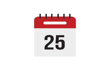 Web siteleri ve grafik kaynakları için takvim düz simgesi. Önemli bir randevu. Takvimin belirli bir gün içindeki vektör illüstrasyonu .