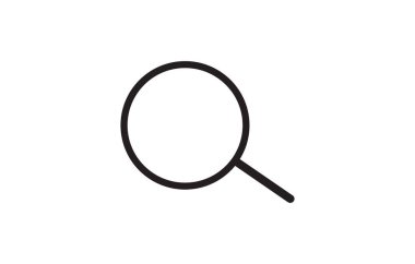 Arama simgesi. Büyüteç cam resim grafiği.