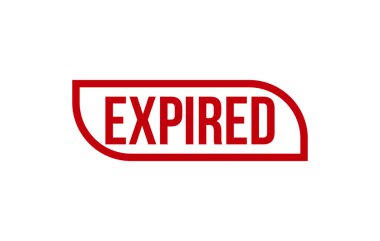 Süresi dolmuş Kauçuk Mühür Vektörü