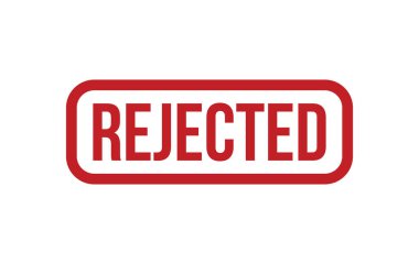 Reddedilmiş Kırmızı Kauçuk Mühür Vektörü