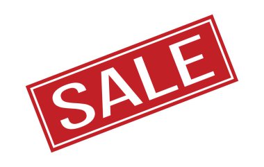 Kırmızı Satış Kauçuk Damga Mührü Vektörü