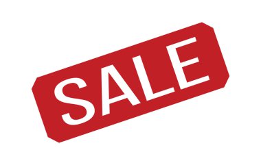 Kırmızı Satış Kauçuk Damga Mührü Vektörü