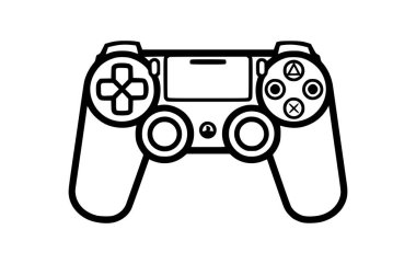 Çift analog çubuklu bir oyun denetleyicisi, vektör