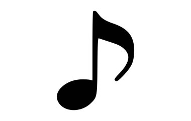 music icon. The symbol song icon for web site. vector Illustration. clipart