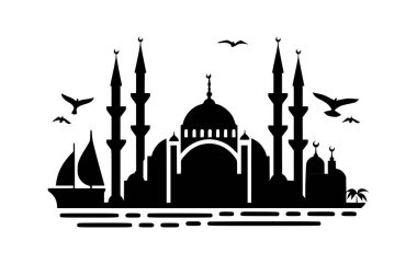 Türkiye beyaz zemin üzerine ikon ve Türkiye vektörü inşa ediyor.