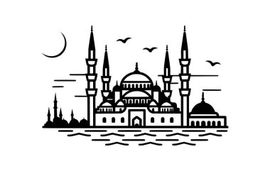 Türkiye beyaz zemin üzerine ikon ve Türkiye vektörü inşa ediyor.