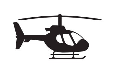 Beyaz arkaplanda helikopter vektör simgeleri