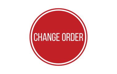 Kırmızı Değiştirme Emri Kauçuk Mühür Vektörü