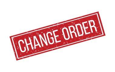 Kırmızı Değiştirme Emri Kauçuk Mühür Vektörü