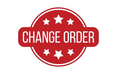 Kırmızı Değiştirme Emri Kauçuk Mühür Vektörü